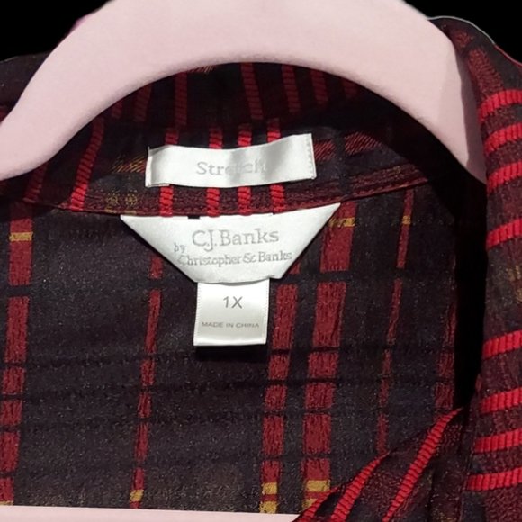 C J Banks Zippered Blazer Women's Size 1X - Picture 3 of 6